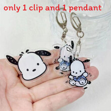 (Pendant) Canvas Pochacco Pencil Case With Zipper Storage For Students Use And Office