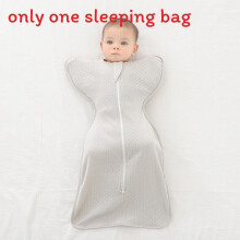 (Gray,S)Baby Sleep Bag With Tightlyfitted Style And Solid Color For Rest Comfortable