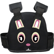 (Black Cat)Electric Motorcycle Child Harness With Cartoon Print For Safe Riding Experience