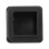 200pcs Plastic Square Tube Inserts End Blanking Caps 20mm x 20mm Black 6