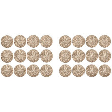 Tovagliette Tessute di Carta Rotonde, Tappetini Decorativi Nel Maglia di Corda per Pranzo, Festa E Matrimonio 24PZ