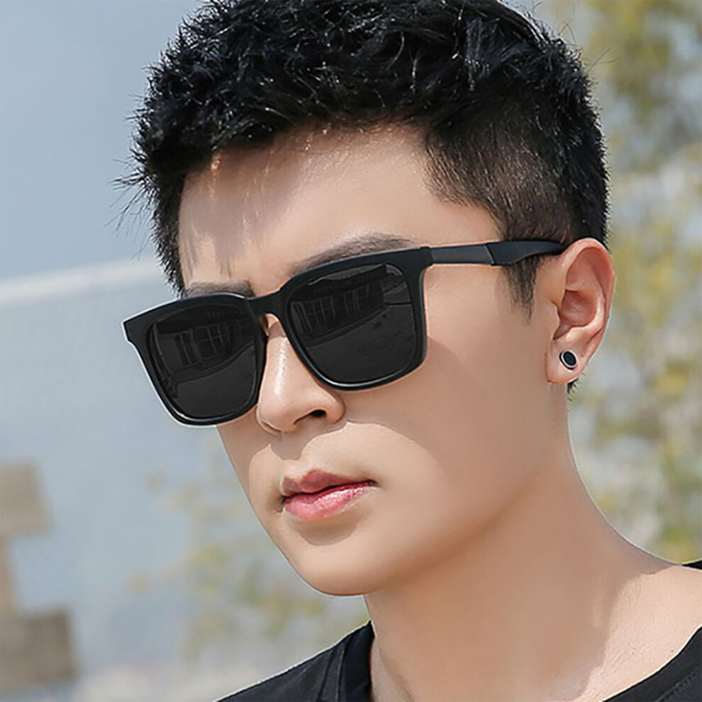 Dcph-Clothing (Black Gray) Uv Square Sports Sunglasses Unisex Outdoor