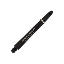 (48mm, Black/Silver) Harrows Super Grip Carbon Dart Stem (Pack of 3)