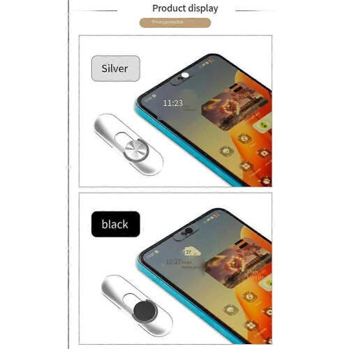 (Silver) Schwarze Einzel-Frontkameraabdeckung/Webcam-Blocker für Android-Handys 2