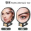50X Magnification Cosmetic Mirror Handheld Design-Black gold 8