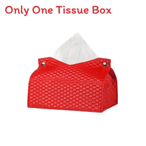 (Style M)Luxury Leather Tissue Holder With Multiuse Waterproof Protection Home Use Car
