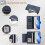 (Blue) Genuine Leather Wallet Case for Pixel 8 Pro Card Slot 4