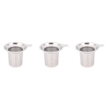 3X Filtro Riutilizzabile Fine 'Infusore del Tè del Filtro A Maglia Fine 'Acciaio Inossidabile 304