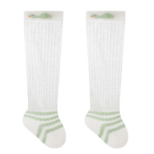 Kindersocken aus Baumwolle mit hohem Schlauch, leichte,-Grün XS