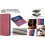 (Red) Honor 200 Lite Flip Case RFID Blocking Shockproof Magnetic Wallet Kickstand Card Slots 2