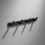 (9102 BK4) Nordic Black Matte Space Aluminum Hook 2