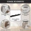 (9102 BK4) Nordic Black Matte Space Aluminum Hook 5