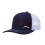Comfortable Polyester Baseball Cap Foldable Mesh-Blue white 1
