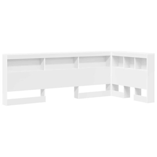 VidaXL vidaXL Storage Headboard with Shelf White 75 cm Engineered Wood 1