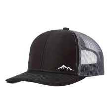 Fashionable Outdoor Sport Baseball Hat Quick Dry-Black gray