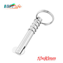 Stainless 316 Steel Qui Release Pin 10x80mm For Boat Bimini De Hinge Top