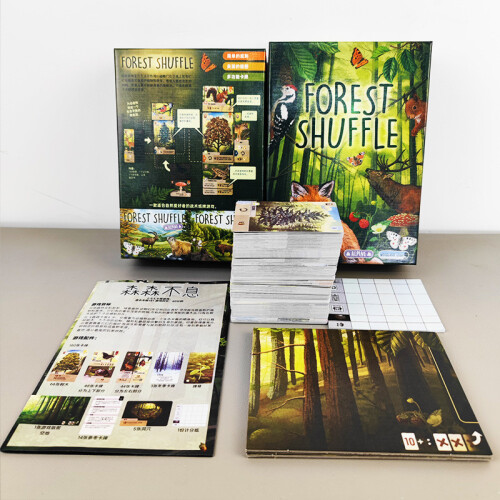 (Style C)Forest Shuffle Card Game With Creative Learning Features For Children And Teens 1