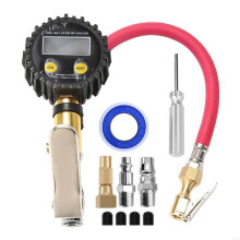 200PSI Digital Tire Inflator Kit with LCD Display Quick Coupler for Cars, Trucks & Motorcycles