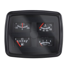 Multi-Function Gauge 4 in 1 Oil Gauge Oil Pressure Gauge Water Temperature Gauge Ammeter Multifunctional Instrument