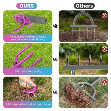 Set di 2 Coltivatori A Mano per Giardino, Attrezzo per Allentare Manualmente il Terreno per La Coltivazione di Verdure