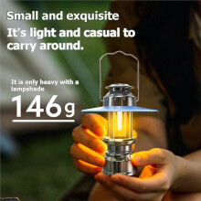 Outdoor Rechargeable Camping Lantern Ambient Light Outdoor Waterproof Retro Tent Lamp Fishing Travel Light