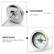 Stainless Steel 50cm Compost Soil Thermometer Tester Temperature Measurement Probe