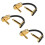 Guitar Patch Cable Effect Pedal Patch Cords 1/4-Inch Right Angle Low Profile Pancake Design for Effect Pedals 3 Pack 1