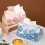 (Blue)Contemporary Leather Tissue Organizer For Home And Car Multifunctional Features 3