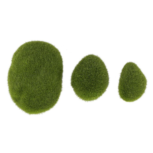 240PCS 3 Dimensioni Artificiali Moss Rocks Decorative, Palle di Muschio Verde, per Giardini E Crafting Floreali 2