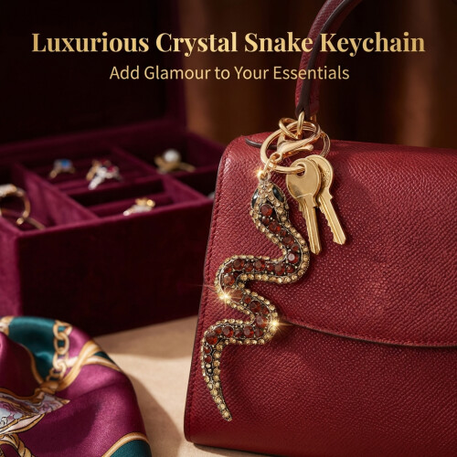 (Champagne) Zodiac Snake Keychain CNY Gift 1