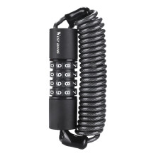 (Black) Motorcycle Helmet Lock - Durable Password Security