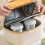 (Orange) Insulated Lunch Bag, Double Layer, Large Capacity 4