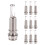 10PCS Guitar Pickup Endpin Output Jack Nickel Strap Lock Chrome 2