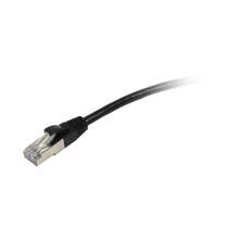 Patchkabel RJ45, CAT5e 100Mhz, 1.0m schwarz, FTP(F/UTP), Synergy 21,