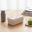 (Beige 800ML) Microwave Safe Lunch Box for Office & School 4
