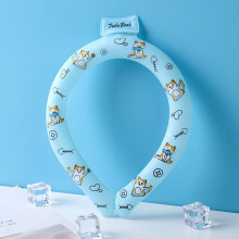 (Cartoon blue) Ice Neck Cooler - Hands-Free & Reusable for Summer