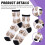 Cat Print Sheer Socks for Women 6