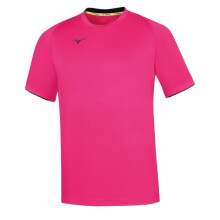 Camiseta junior Mizuno Core SS - rosa flúor/azul marino - 6 años