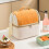 (Orange) Insulated Lunch Bag, Double Layer, Large Capacity 3