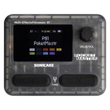 SONICAKE Pocket Master English Global Version Guitar Bass Amp 100+ Multi-Effects Pedal APP Control Rechargeable Black