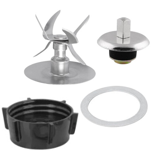 Blender Blade with Coupling Replacement for  Osterizer Parts, 6 Point Fusion Blade with Coupling Kit