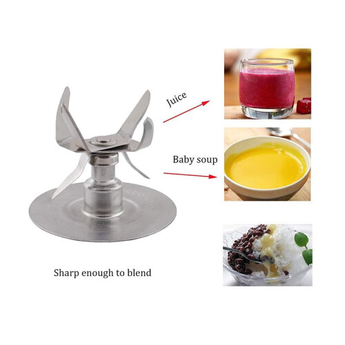 Blender Blade with Coupling Replacement for  Osterizer Parts, 6 Point Fusion Blade with Coupling Kit 1