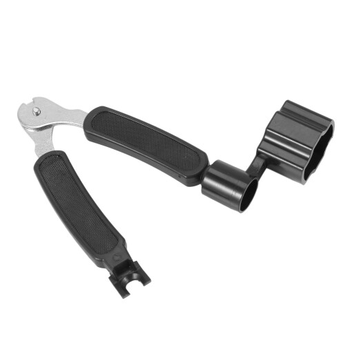 Black 3 in 1 Multifunction Guitar String Winder String Cutter Pin Puller 2
