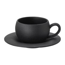 280ml Ceramic Coffee Mug,Stone Fired Cup with Saucer,Ideal for Breakfast Milk & Coffee,Egg-Shaped Design A