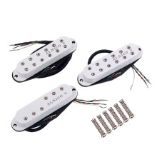 HOMELAND 3 Stuks Alnico V Single Coil SSS Gitaar Pickups Humbucker voor Gitaar Bas Muziekinstrument GMN45 (Wit)