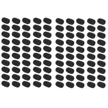 100PCS Foam Microphone Windscreen, Size Lapel Headset Mic Foam Covers for Headset Microphone 36x16x5mm