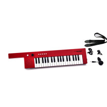 Bigfun Portable 37-Key Electronic Keyboard Piano Electronic Organ Piano Style Keyboard Guitar Musical,Red