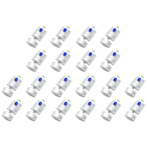 20Pcs Multi-Functional Cabinet Bolt Lock Spring  for Doors Furniture Hardware White