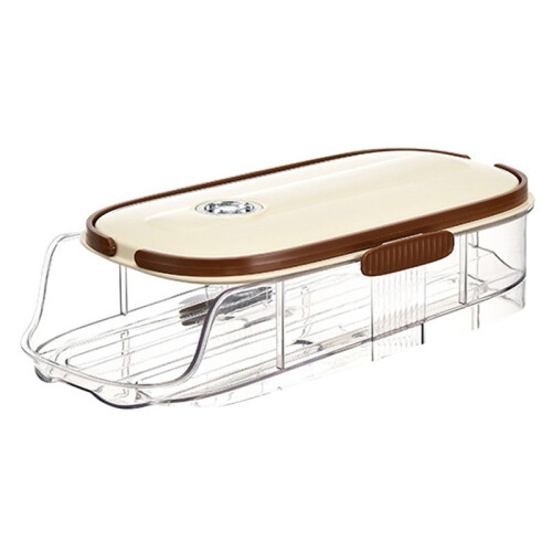 Automatic Rolling Large Capacity Egg Storage Refrigerator Storage Box Egg Fresh-Keeping Rack Household Kitchen Tools D