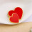 Stylish 2 5cm Love Shape Brooch Suitable For Sensitive-Gold 100 8